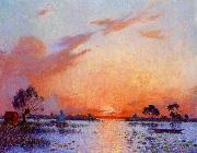 unknow artist Sunset in Briere II USA oil painting artist